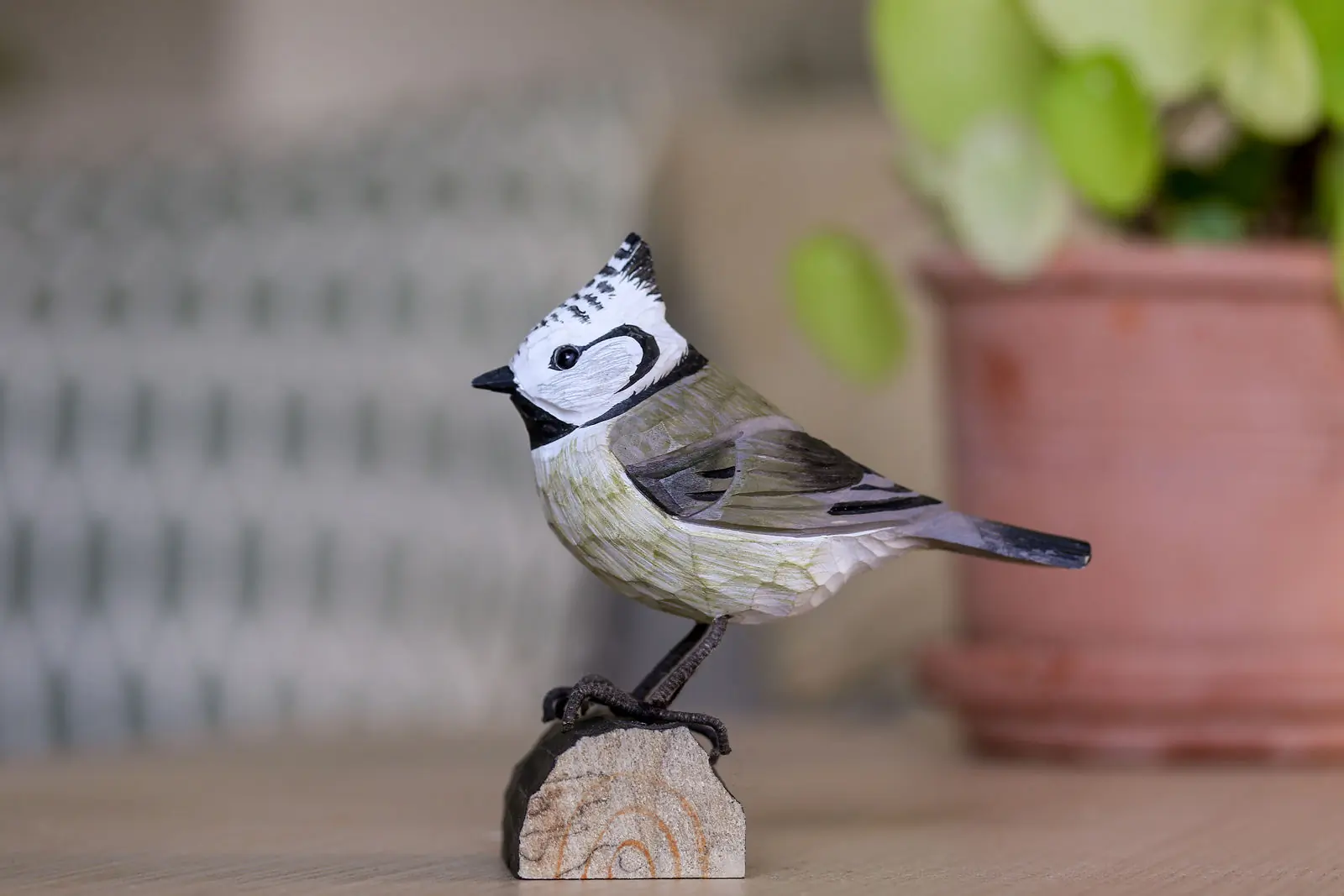 Mésange huppée (bois)