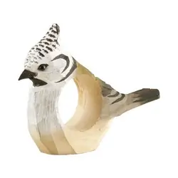 Mésange huppée (rond de serviette)