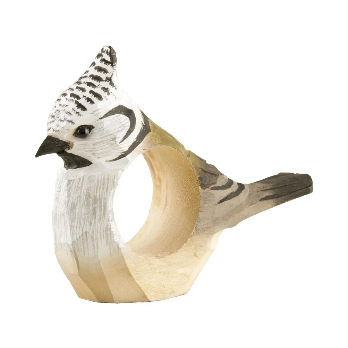 Mésange huppée (rond de serviette)
