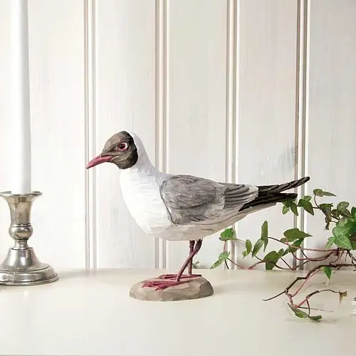 Mouette rieuse (bois)