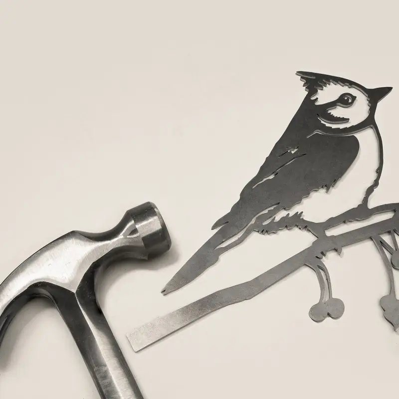 Mésange huppée (métal)