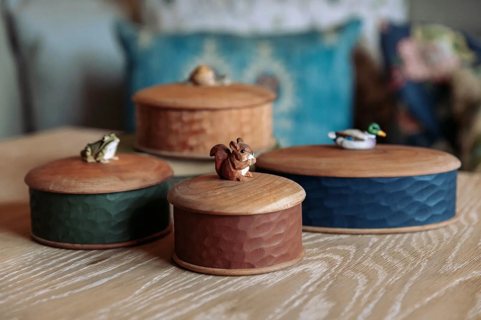 Boîte en bois (grenouille)