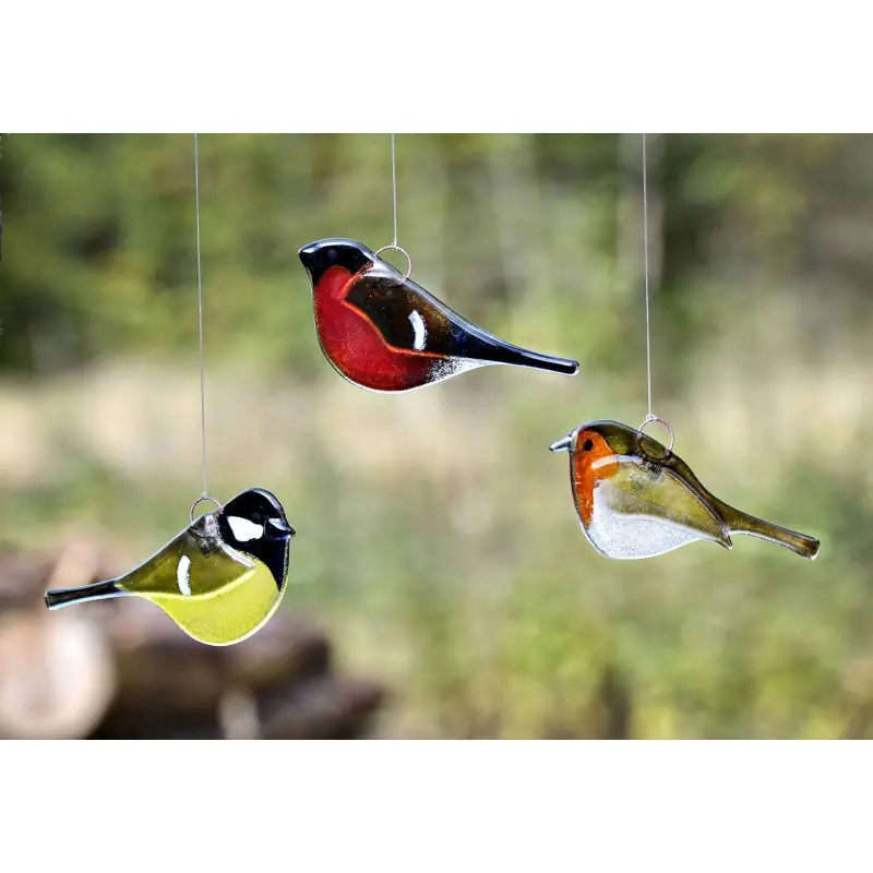 Rouge-gorge familier (verre)