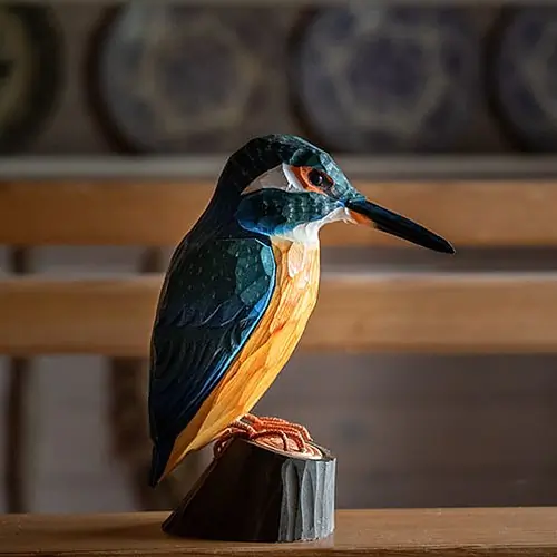 Martin-pêcheur (bois)